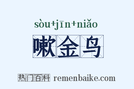 嗽金鸟是什么意思的图片